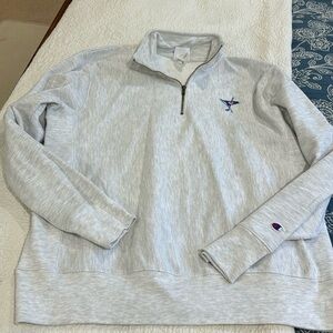 MENS CHAMPION HEAVY WEIGHT 3/4 ZIP SWEATSHIRT- XL